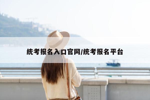 统考报名入口官网/统考报名平台
