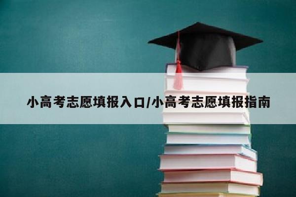 小高考志愿填报入口/小高考志愿填报指南