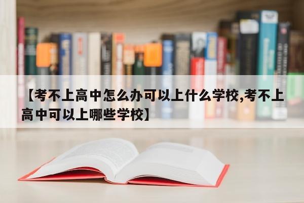 【考不上高中怎么办可以上什么学校,考不上高中可以上哪些学校】
